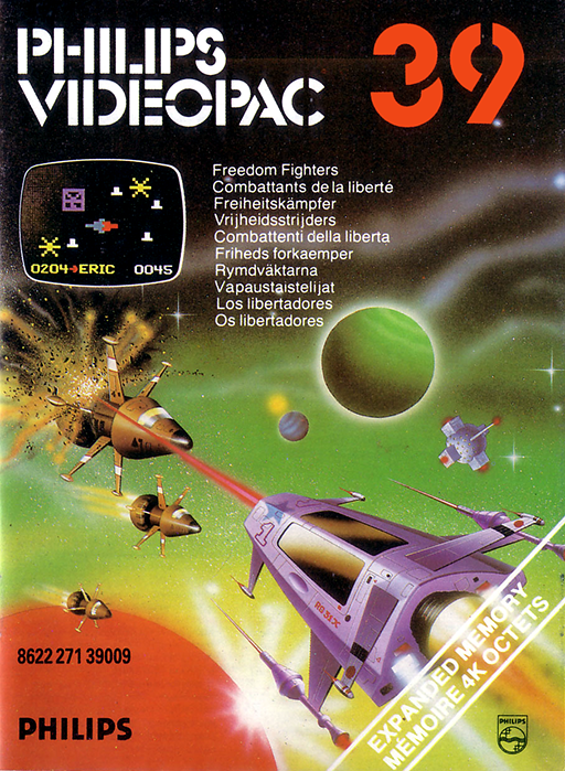 Freedom Fighters! box art for Odyssey 2